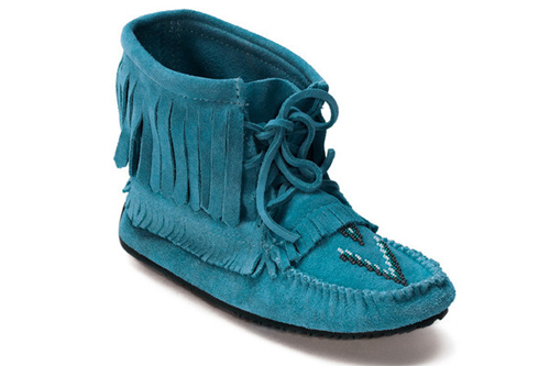 Harvester_Moccasin_Suede_Ocean - Samson Native Gallery